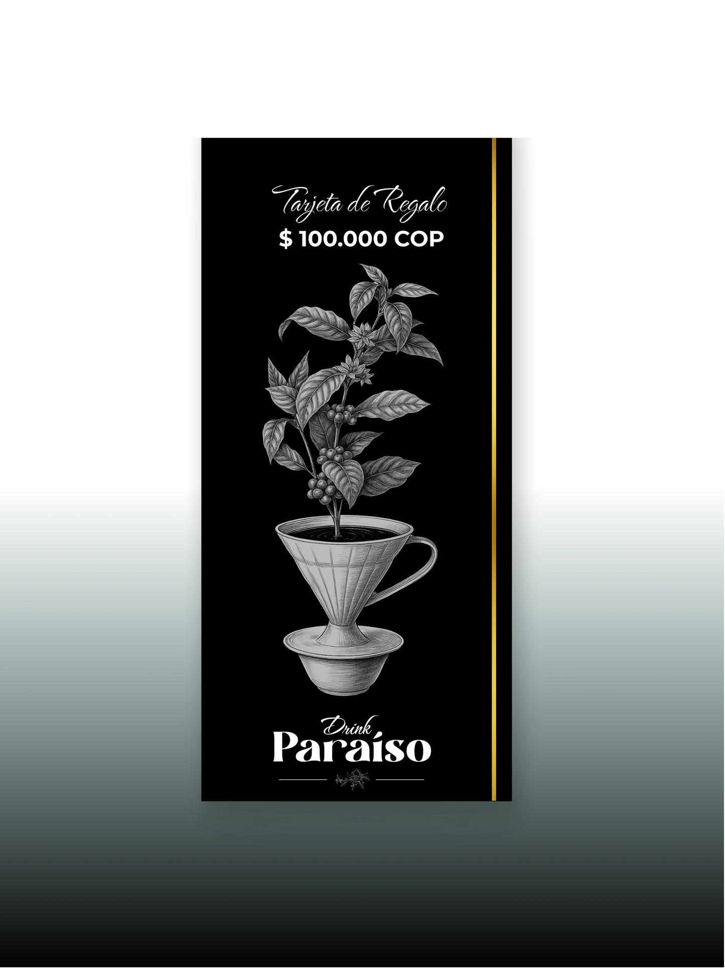 Tarjetas de Regalo Café Drink Paraíso