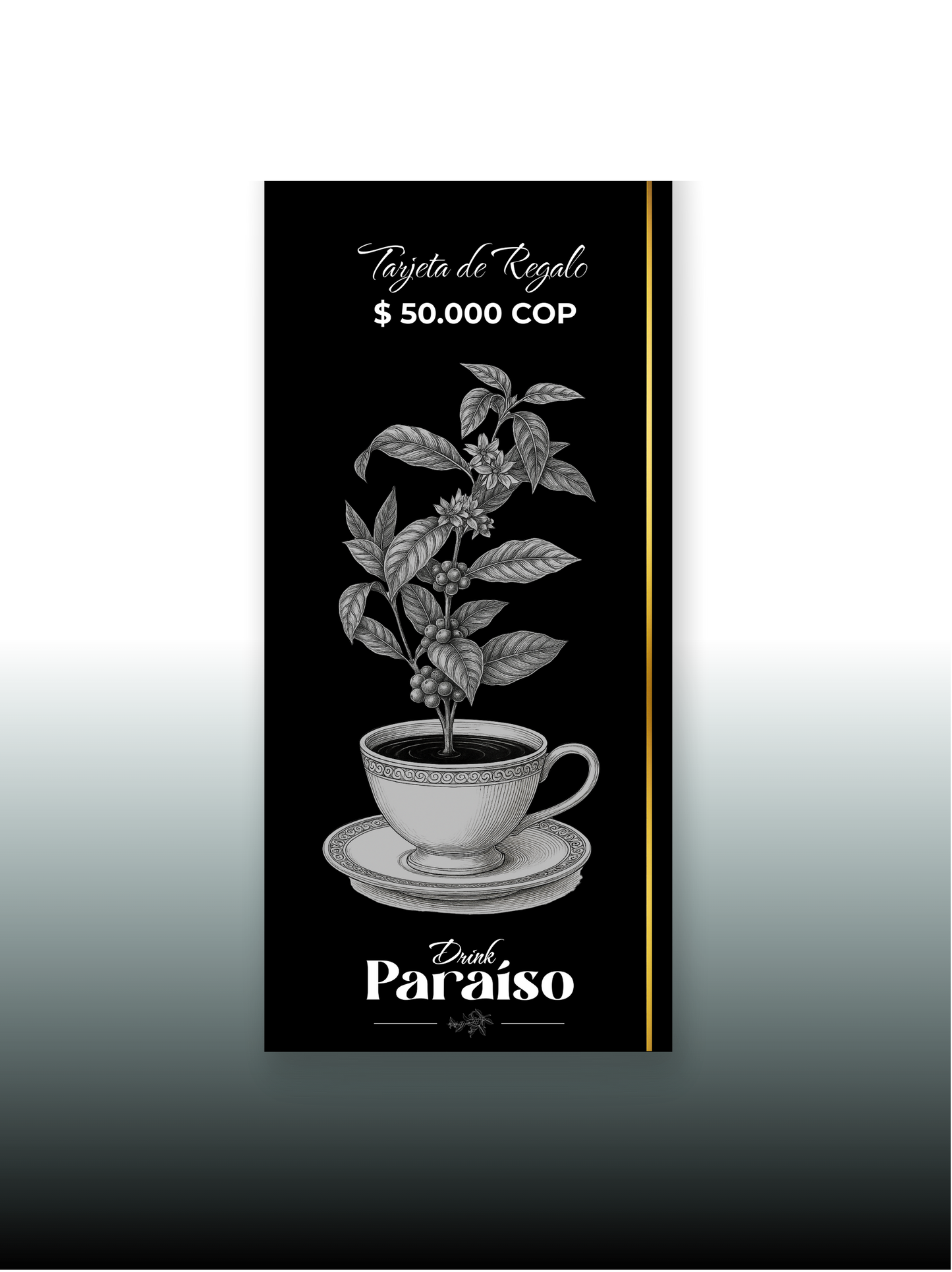 Tarjetas de Regalo Café Drink Paraíso