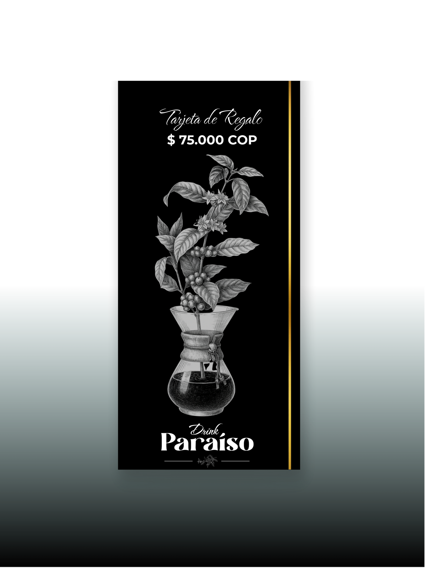 Tarjetas de Regalo Café Drink Paraíso